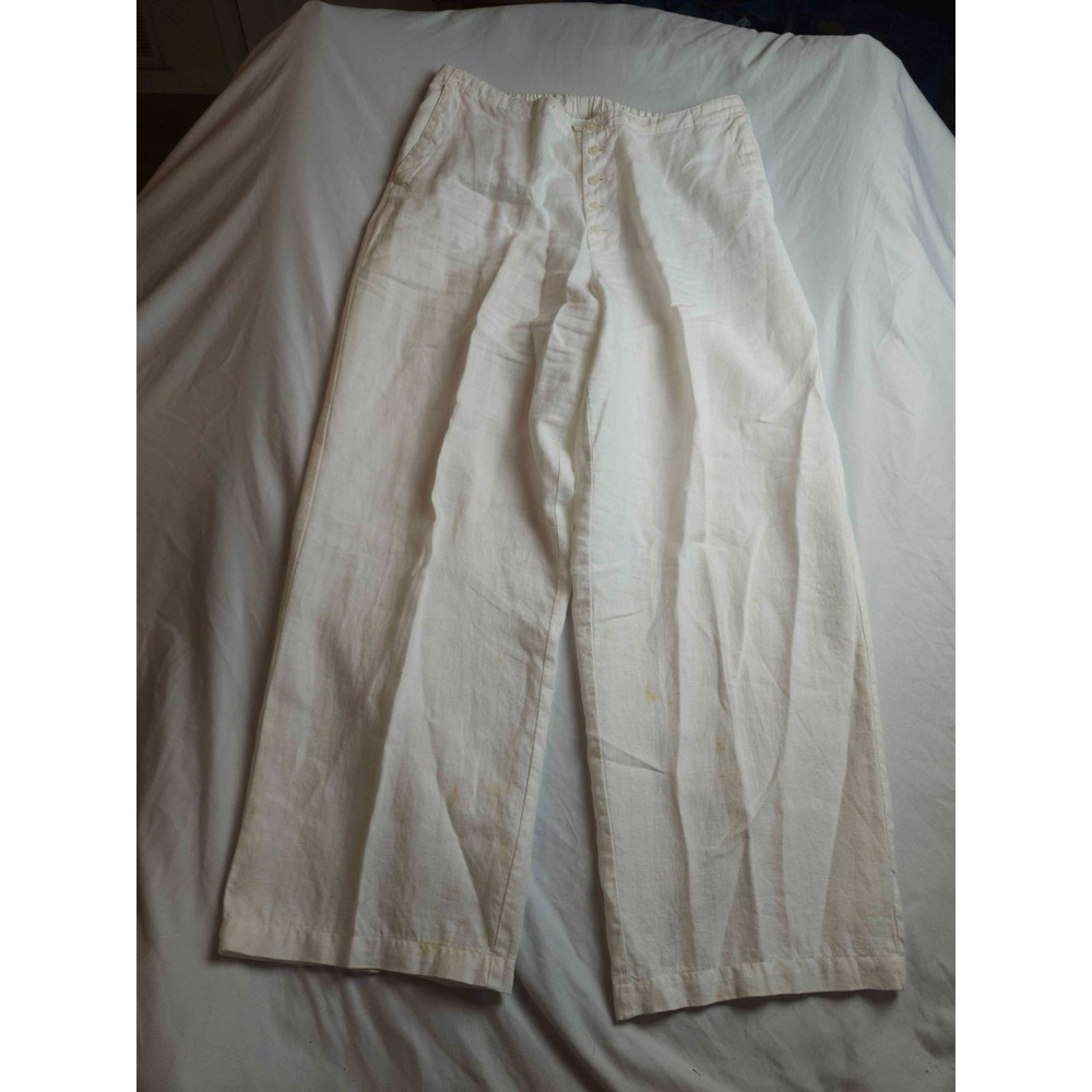 Vintage 90s Chadwicks Pants Womens 14P‎ White Coastal Grandmacore Vacationwear
